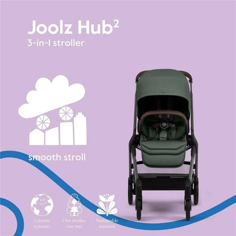 Joolz - Hub² Compact Stroller Lightweight, Forest Green Image 2