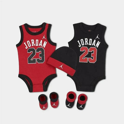 Jordan - 5Pk Baby Jersey Tank Bodysuit, Gym Red, 0/6M Image 1