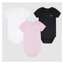 Jordan Baby 3Pk Everyday Essential Bodysuit, Pink, 0/6M Image 1