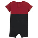 Jordan Baby - Boy Air Colorblock Romper, Black/Red Image 2