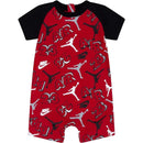 Jordan Baby - Boy Short Sleeve Air Jumbled Printed, Red Image 1