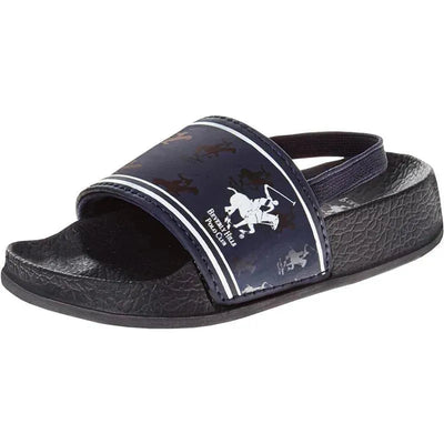 Beverly Hills - Boy Slides Comfortable Non-Slip Sandals Navy Image 1