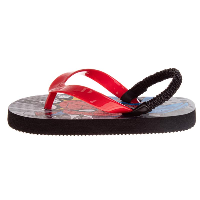 Josmo Spider-Man City Skyline Kid's Flip Flops Image 3
