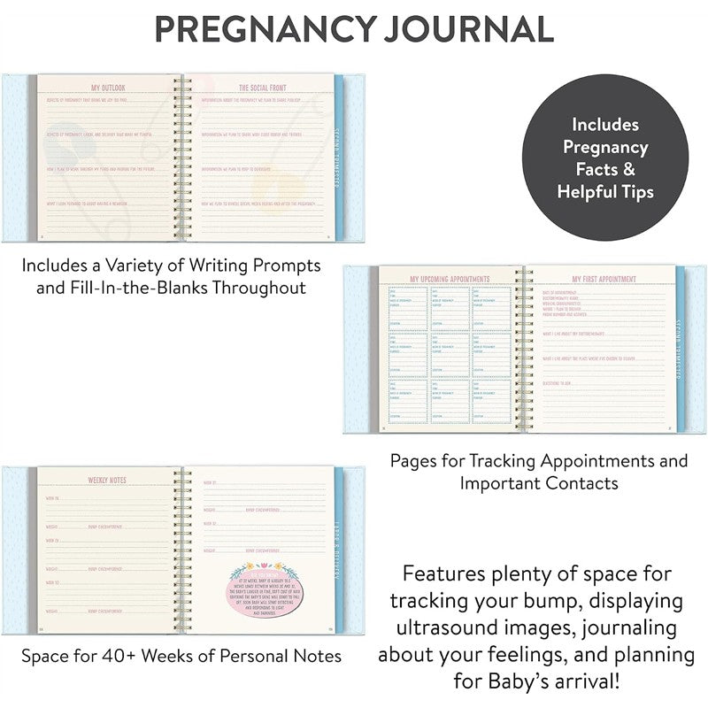 JuJuBe Bump For Joy! A Pregnancy Journal - Blue Image 3