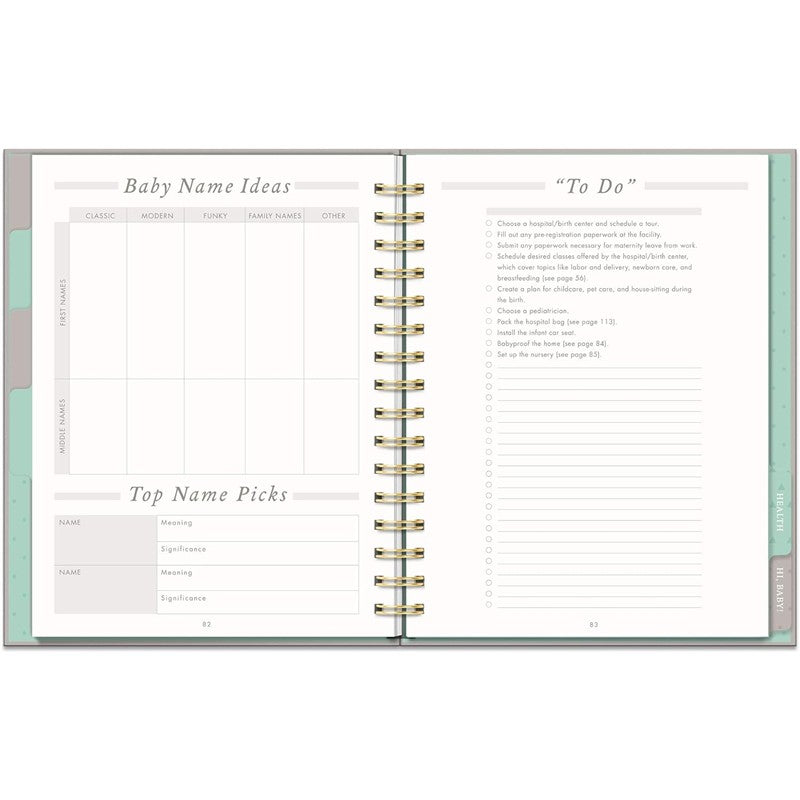 JuJuBe Countdown To Baby Undated Pregnancy Planner & Journal Image 6