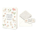 JuJuBe Hello, Sweet Baby Friends Deluxe Greeting Card Image 1