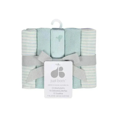 Just Born - 10 Pk Washcloth, Desert Cactus Image 1