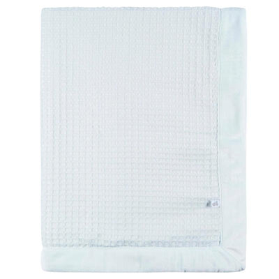 Just Born - 1Pk Blanket Baby Boy Blue Leaf Image 2