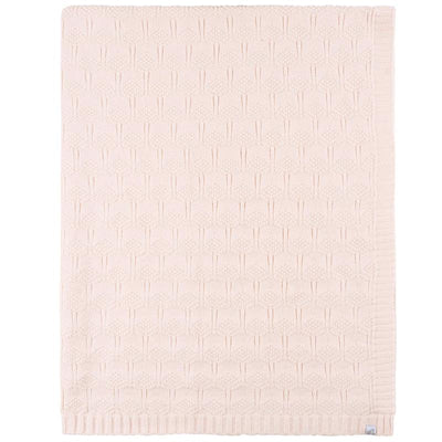 Just Born - 1Pk Sweater Knit Baby Blanket Girl Pink Image 2
