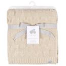 Just Born - 1Pk Sweater Knit Blanket Baby Neutral Tan Image 3