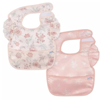 Just Born - 2Pk Wipeable Bibs Girl Pink Image 1