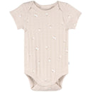Just Born - 3Pk Baby Bodysuit Neutral Brown Prints Image 2