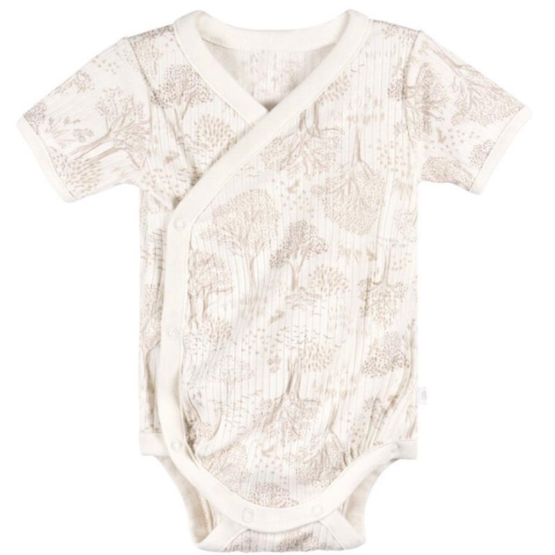 Just Born - 3Pk Baby Bodysuit Neutral Brown Prints Image 3