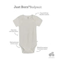 Just Born - 3Pk Baby Neutral Bodysuit, Neutral Foliage Image 3