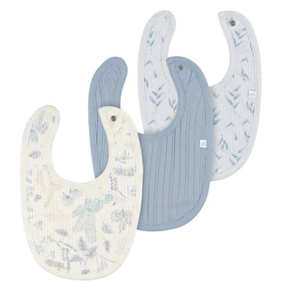 Just Born - 3Pk Bibs Boy One Size Blue Image 2