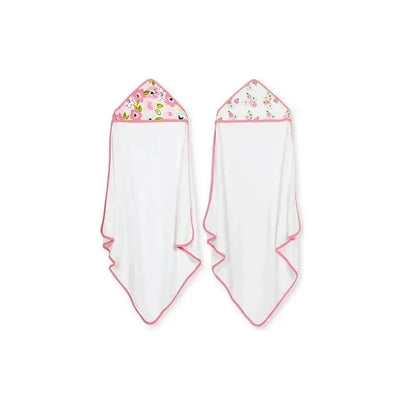 Just Born - 3Pk Terry Hooded Towel, Vintage Floral Image 1