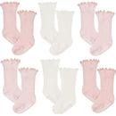 Just Born - 6Pk Novelty Pointelle Socks Baby Girl Pink Image 1