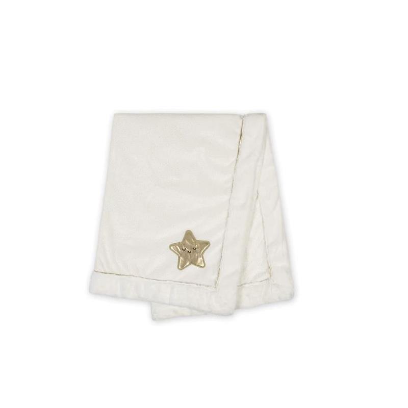 Just Born - Baby Neutral Plush Blanket, Star Image 1