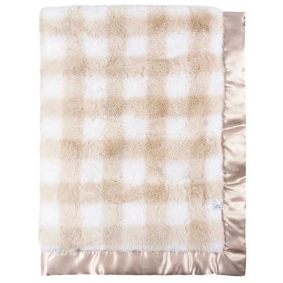 Just Born - Baby Neutral Tan Plush Blanket Image 2