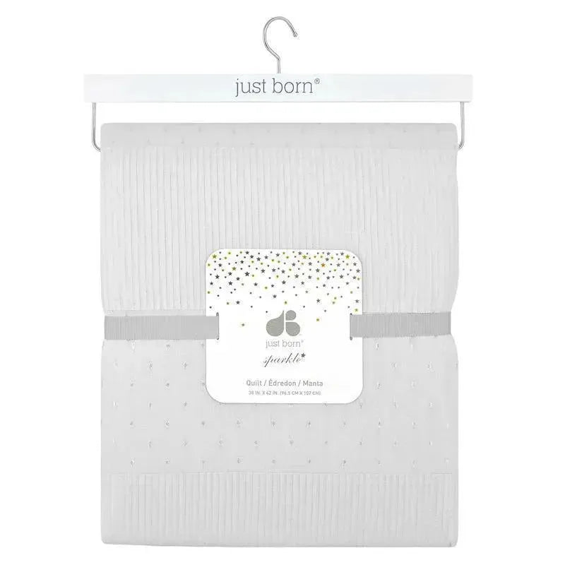 Just Born Sparkle Quilt, Grey Image 1