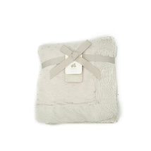 Just Born Sparkle Sherpa Baby Blanket,Grey/Silver Image 1