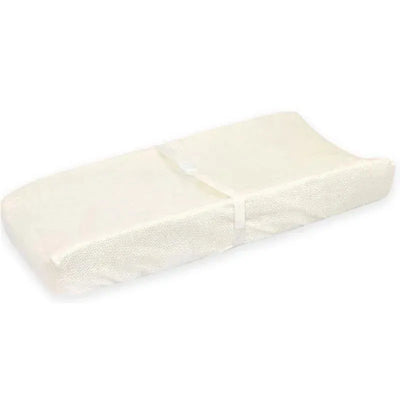 Just Born Sparkle Velboa Changing Pad Cover, Ivory Image 1