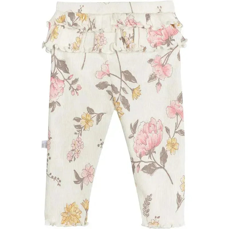 Just Born - Unisex Baby 2-Pack Pants, Vintage Floral, 3-6M Image 7