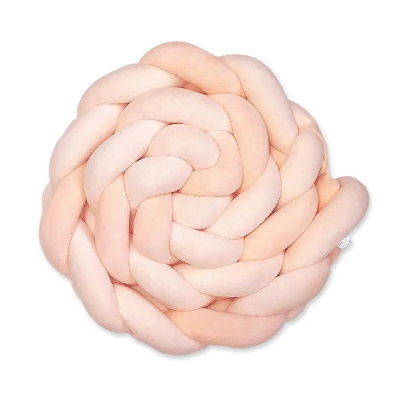 Kalencom - Braided Crib Bumper, Salmon Image 1