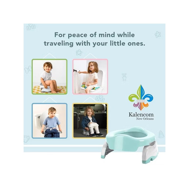 Kalencom Potette Plus 2-in-1 Portable Potty Trainer Seat - Mint Image 7