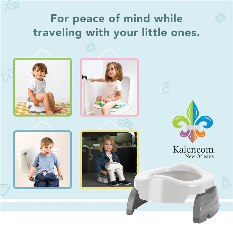 Kalencom Potette Plus 2-In-1 Portable Potty Trainer Seat - White Image 8