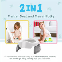 Kalencom Potette Plus 2-in-1 Travel Potty Trainer Seat - Pink Image 2
