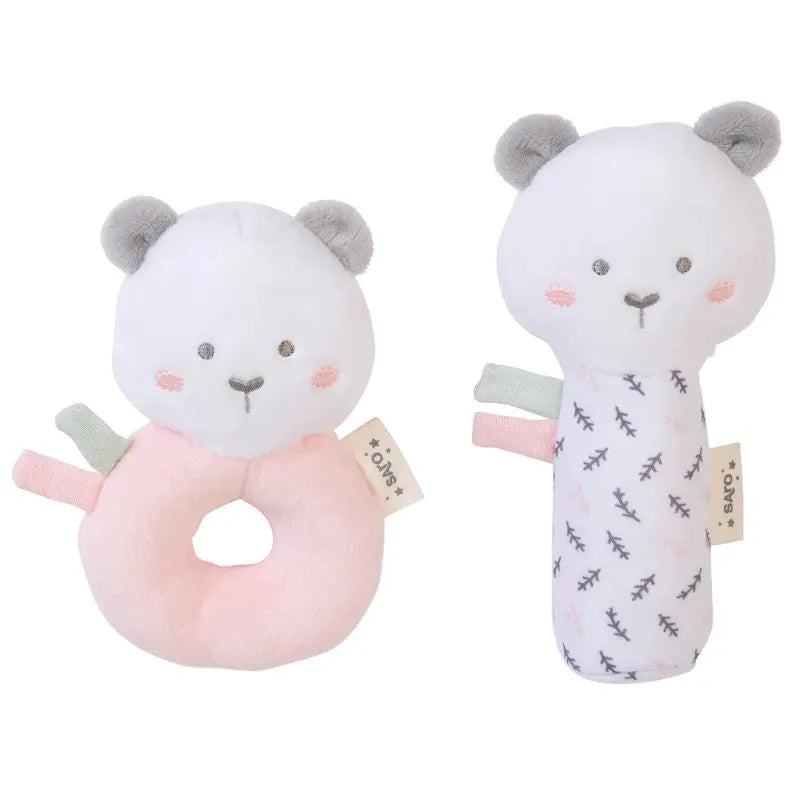 Kalencom - Sweet & Fun Rattle Ring + Squeaker (Set Of 2), Nude Pink Image 1