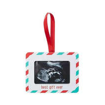 Kate & Milo - Best Gift Ever Holiday Sonogram Picture Ornament Image 1