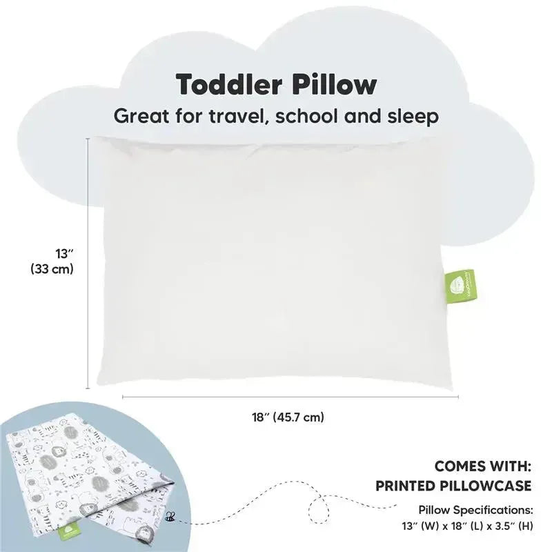 Keababies - 13X18 Toddler Pillow With Pillowcase, Keasafari Image 2