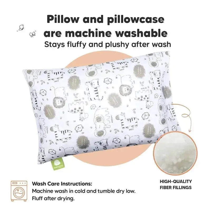 Keababies - 13X18 Toddler Pillow With Pillowcase, Keasafari Image 9