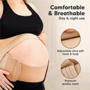 Keababies - 2-in-1 Pregnancy Belly Support Band, Classic Ivory Image 7