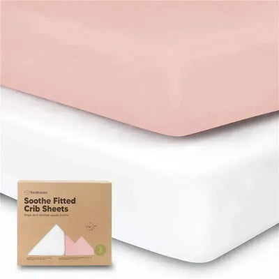 Keababies - 2-Pack Organic Cotton Fitted Crib Sheet, Rose Image 1