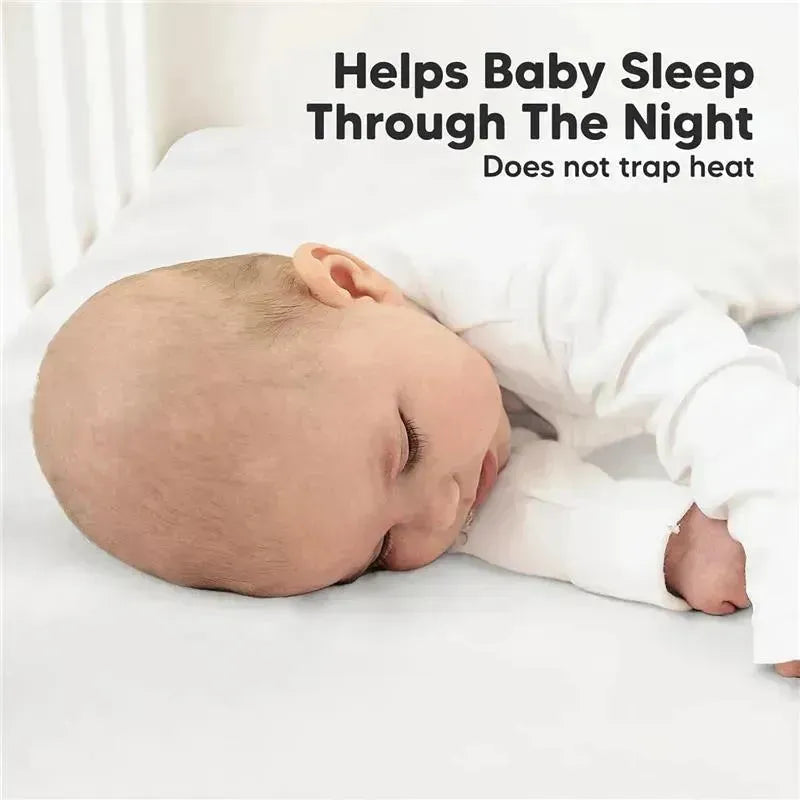 Keababies - 2-Pack Organic Cotton Fitted Crib Sheet,| Soft White Image 4
