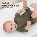 Keababies - 2-Pack Organic Cotton Fitted Crib Sheet,| Soft White Image 5