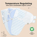 Keababies - 3Pk Soothe Baby Swaddles, Sleep Sack For Newborns, Storm 0/3M Image 4