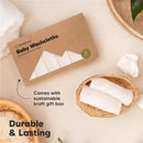 Keababies - 6-Pack Baby Wash Cloths, White Image 8