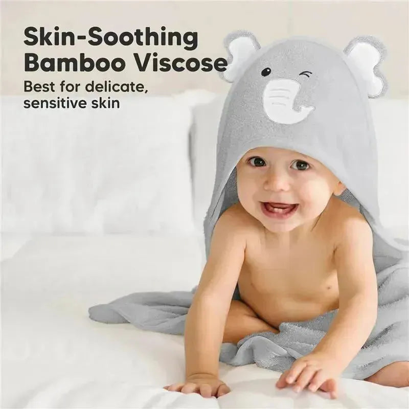 Keababies - Cuddle Baby Hooded Towel, Elephant Image 5