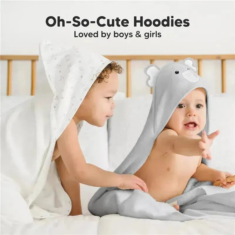 Keababies - Cuddle Baby Hooded Towel, Elephant Image 6