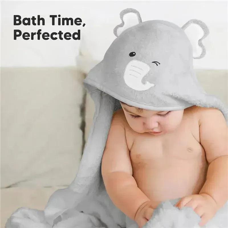 Keababies - Cuddle Baby Hooded Towel, Elephant Image 9