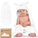 Keababies - Cuddle Baby Hooded Towel, Lamb Image 1