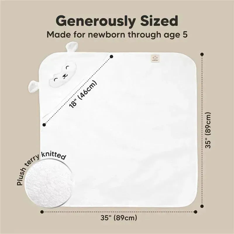 Keababies - Cuddle Baby Hooded Towel, Lamb Image 3