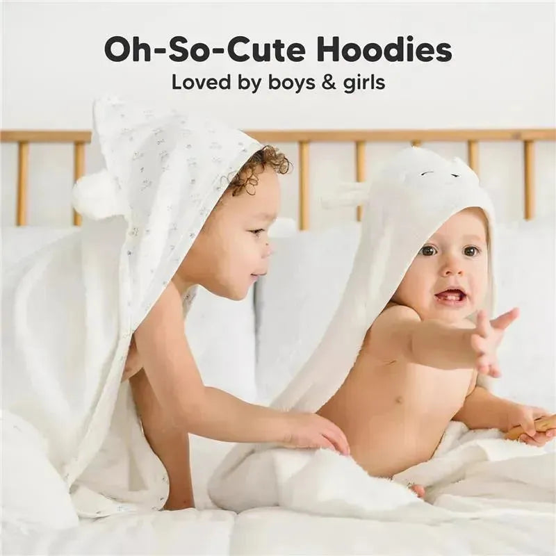 Keababies - Cuddle Baby Hooded Towel, Lamb Image 5