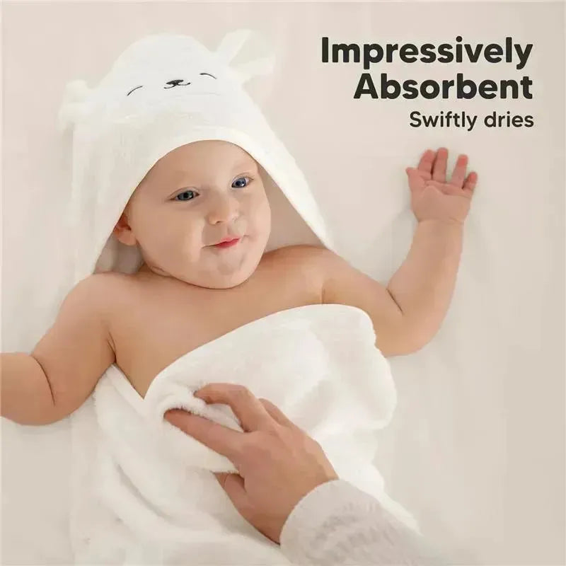 Keababies - Cuddle Baby Hooded Towel, Lamb Image 7