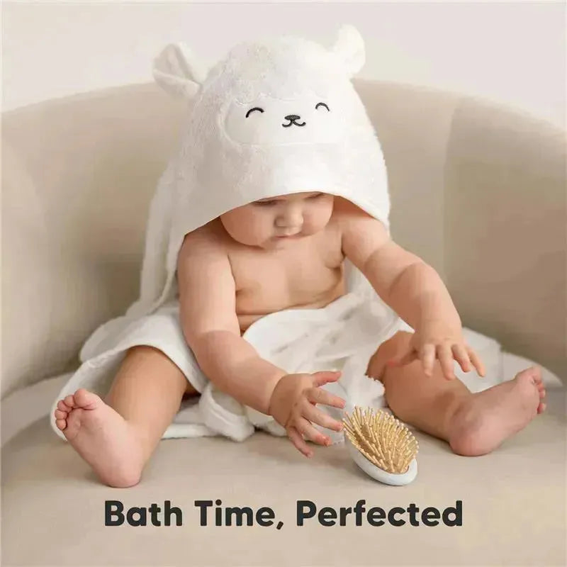 Keababies - Cuddle Baby Hooded Towel, Lamb Image 8