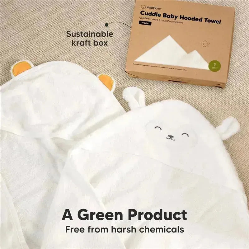 Keababies - Cuddle Baby Hooded Towel, Lamb Image 9